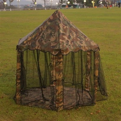Camouflage zeshoekige tent